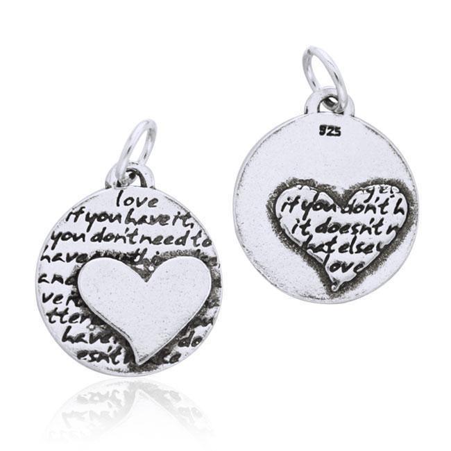 Letter E Silver Disc Charm TCM367 Charm