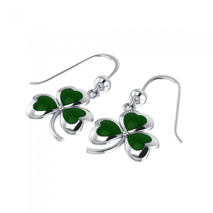 Celtic Shamrock Silver Earrings TE1119