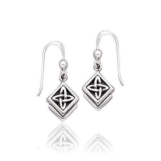 Celtic Knotwork Silver Earrings TE1128 Earrings