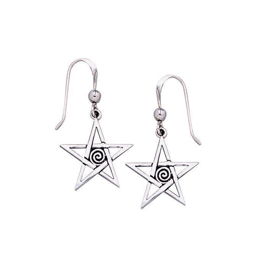 Silver The Star Earrings TE1177