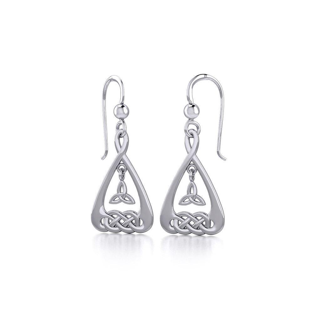 Celtic Knotwork Silver Earrings TE1193 Earrings