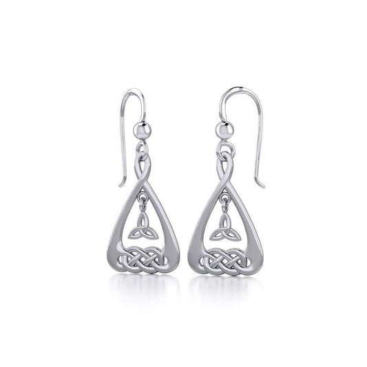 Celtic Knotwork Silver Earrings TE1193 Earrings