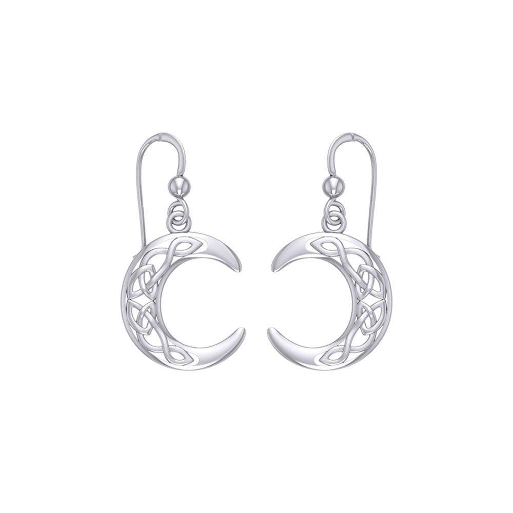 An inspirational guidance of the Crescent Moon ~ Sterling Silver Dangle Earrings Jewelry TE2007 - peterstone.dropshipping