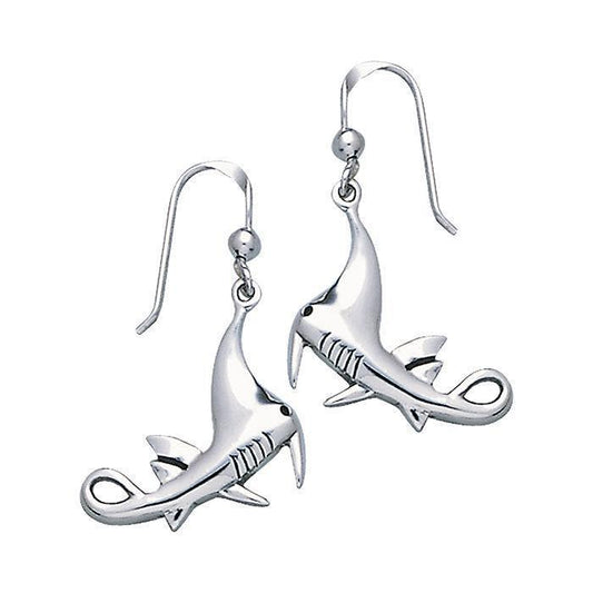 Manta Ray Sterling Silver Hook Earring TE2018 - Wholesale Jewelry