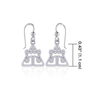 Celtic Knotwork Silver Earrings TE2061 Earrings