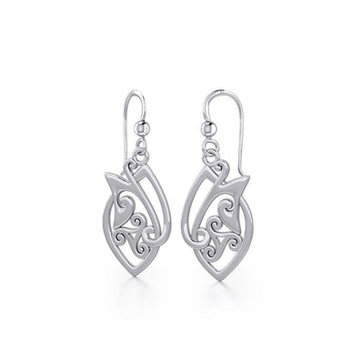 Celtic Knotwork Silver Earrings TE2071 Earrings