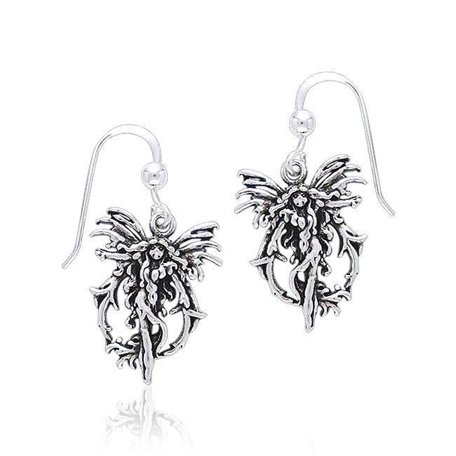 Fire Element Fairy Silver Earrings TE2080 Earrings
