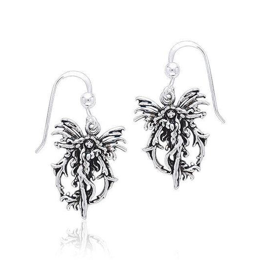 Fire Element Fairy Silver Earrings TE2080 Earrings