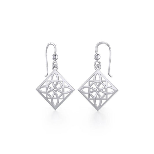 Celtic Knotwork Silver Earrings TE220 Earrings
