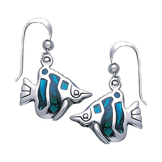 Fish Sterling Silver Hook Earring TE2448 - Wholesale Jewelry