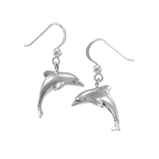 Silver Dolphin Earrings TE248