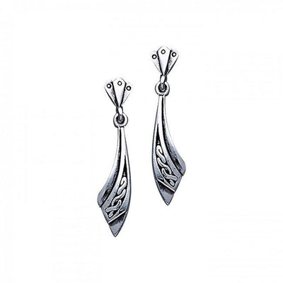 Celtic Knotwork Silver Earrings TE2548