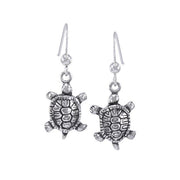 Diamondback Turtle Silver Earrings TE2798 Earrings
