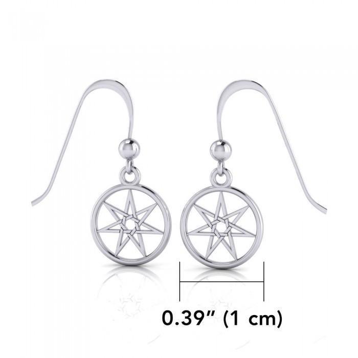 Elven Star Silver Dangle Earrings TE2807