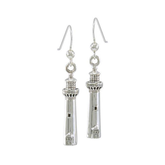Cape May Lighthouse Silver Silver Earrings TE2828