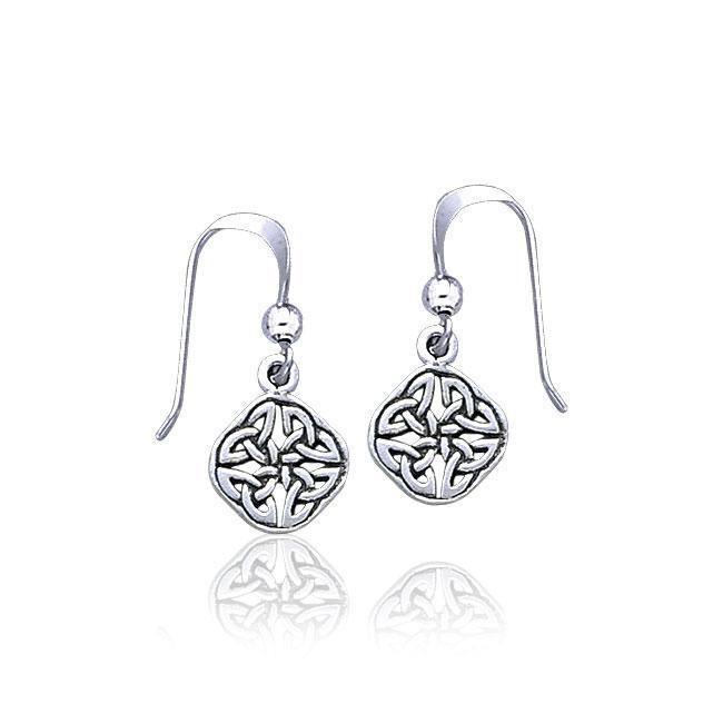 Celtic Knotwork Silver Earrings TE2865 Earrings
