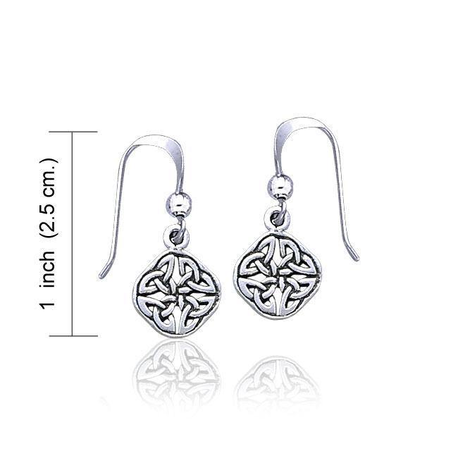Celtic Knotwork Silver Earrings TE2865 Earrings