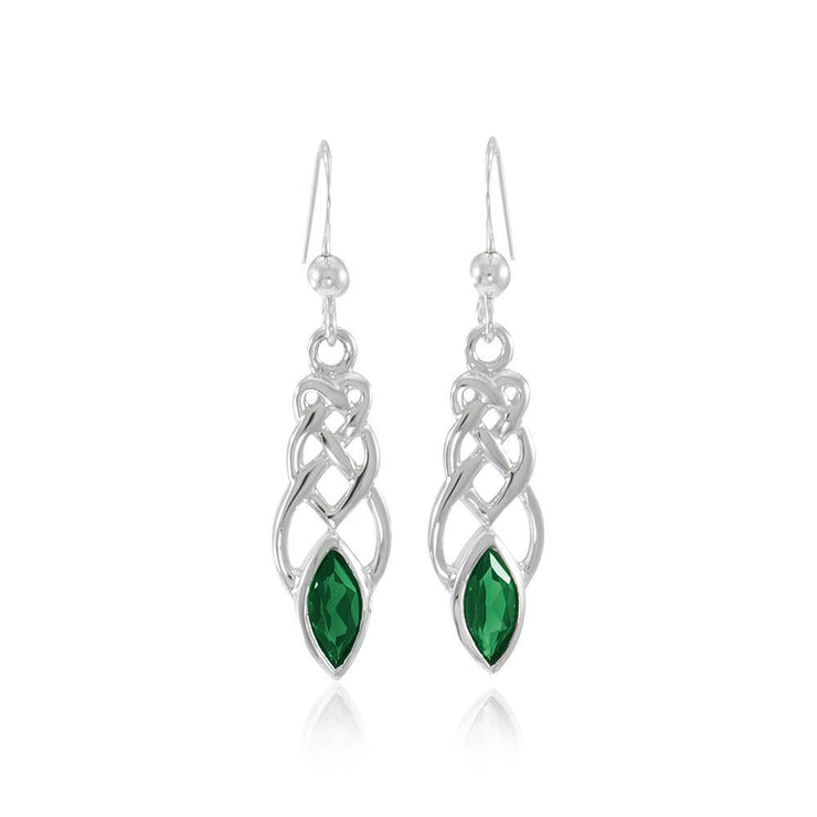 Celtic Knotwork Silver Earrings TE2866 Earrings