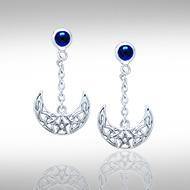 Blue Moon The Star Moon Earrings TE2909 Earrings