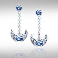 Blue Moon Silver Earrings TE2910 Earrings