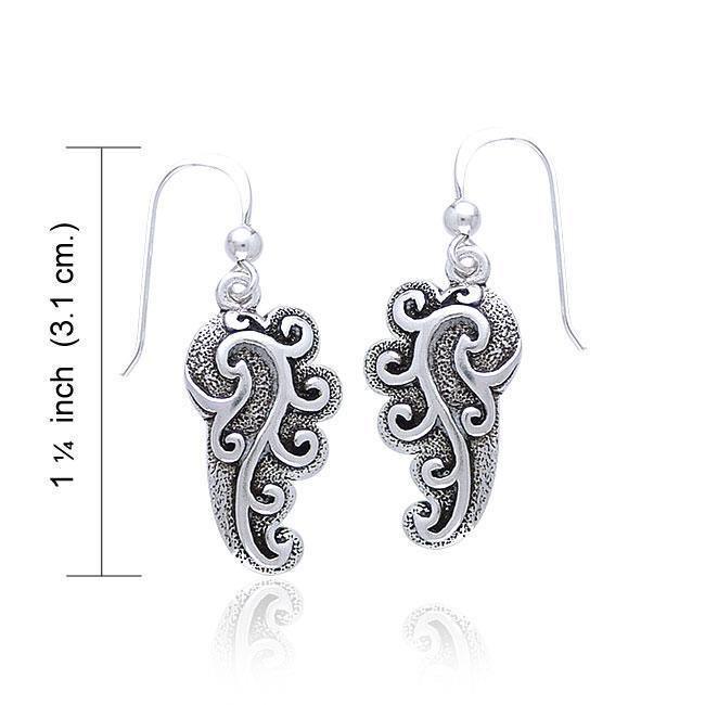Empowering Spiral Silver Earrings TE2920 Earrings