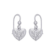 Eternal Heart Celtic Knots Silver Earrings TE2935