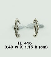 Seahorse Post Silver Earrings TE416