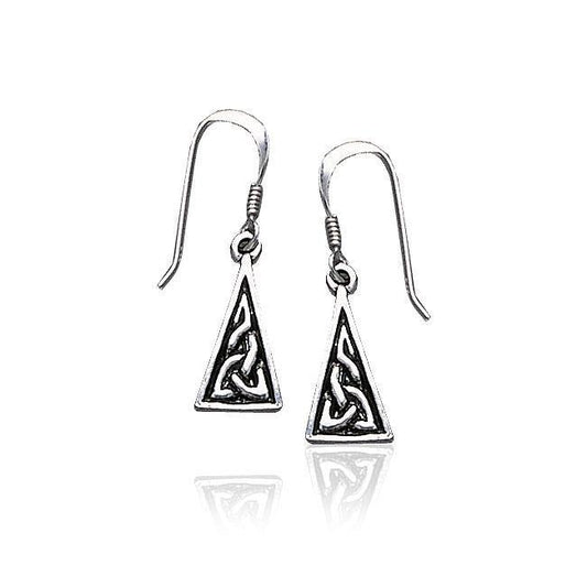 Celtic Knotwork Silver Earrings TE461 Earrings