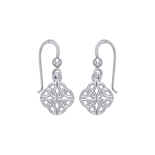Celtic Knotwork Silver Earrings TE462