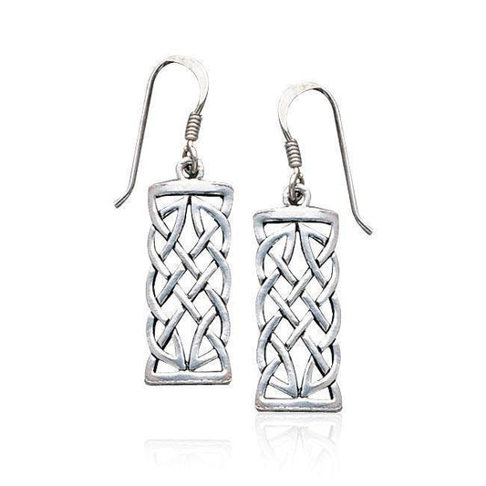 Celtic Knotwork Silver Earrings TE464 Earrings
