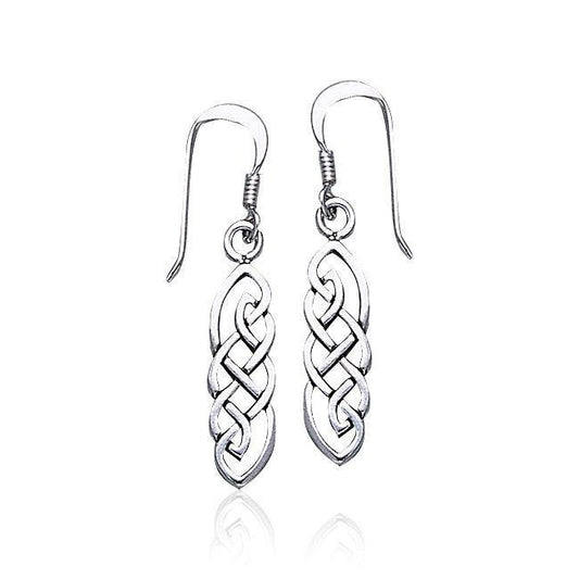 Celtic Knotwork Silver Earrings TE468 Earrings