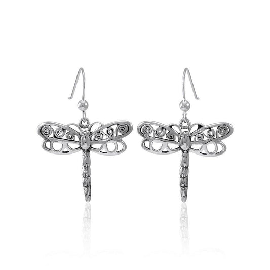 Dragonfly Sterling Silver Earrings TE809 Earrings