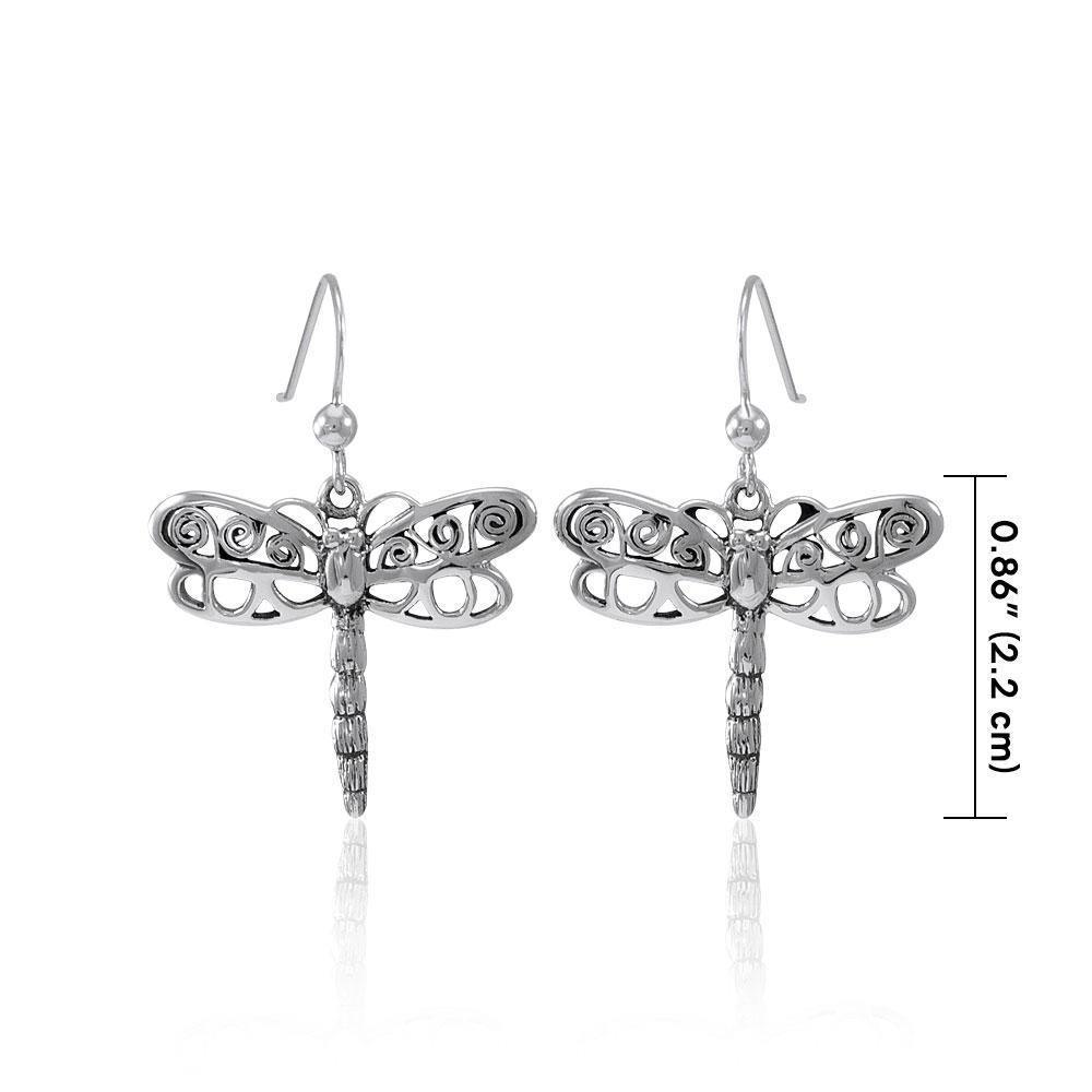 Dragonfly Sterling Silver Earrings TE809 Earrings