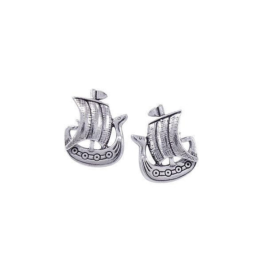Nordic Ship Sterling Silver Post Earrings TE842 - peterstone.dropshipping