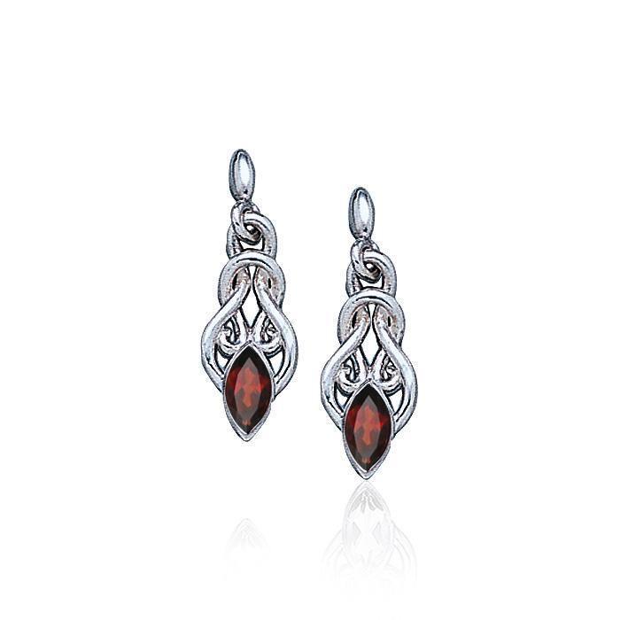 Celtic Knotwork Silver Earrings TE861 Earrings