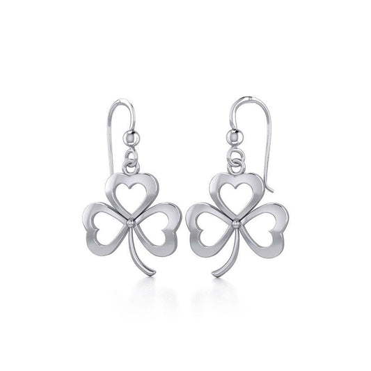 Celtic Shamrock Silver Earrings TE868 Earrings
