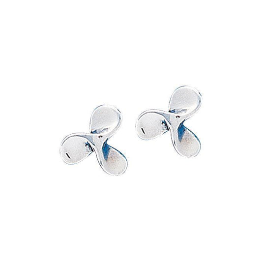 Boat Propeller Post Earrings TE909 - Wholesale Jewelry