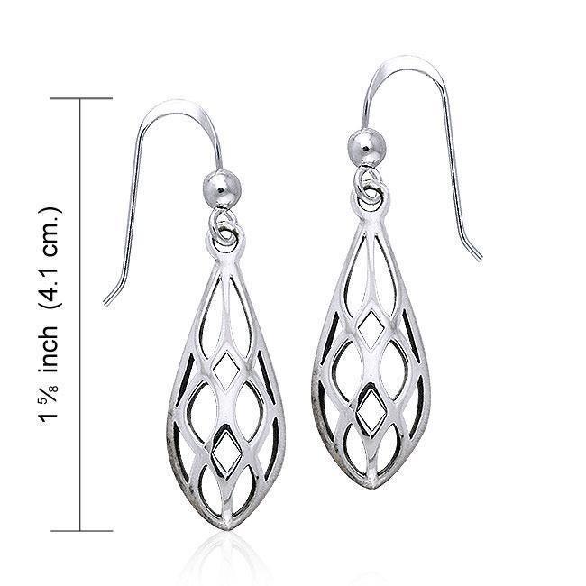 Art Deco Silver Earrings TE946 Earrings