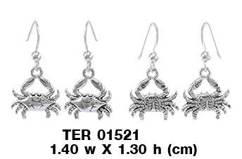 Crab Silver Earrings TER1521 Earrings