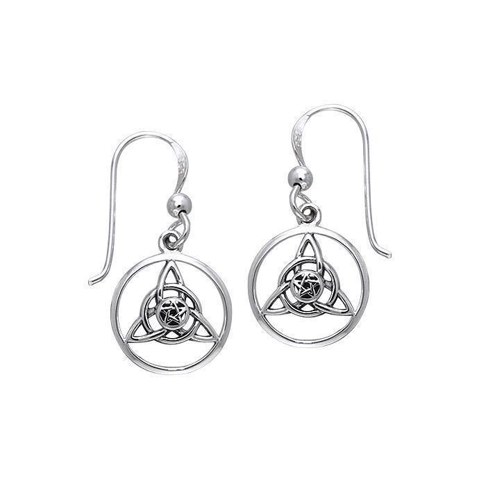 Celtic Trinity The Star Silver Earrings TER043