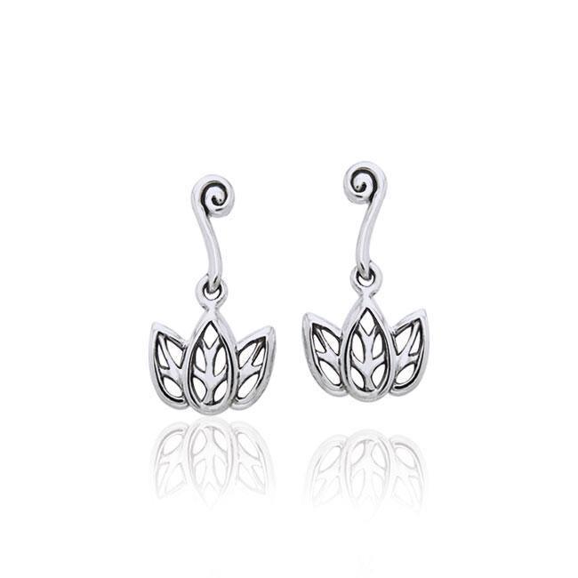 Citta Three leaf Silver Post Earrings TER1003 Earrings