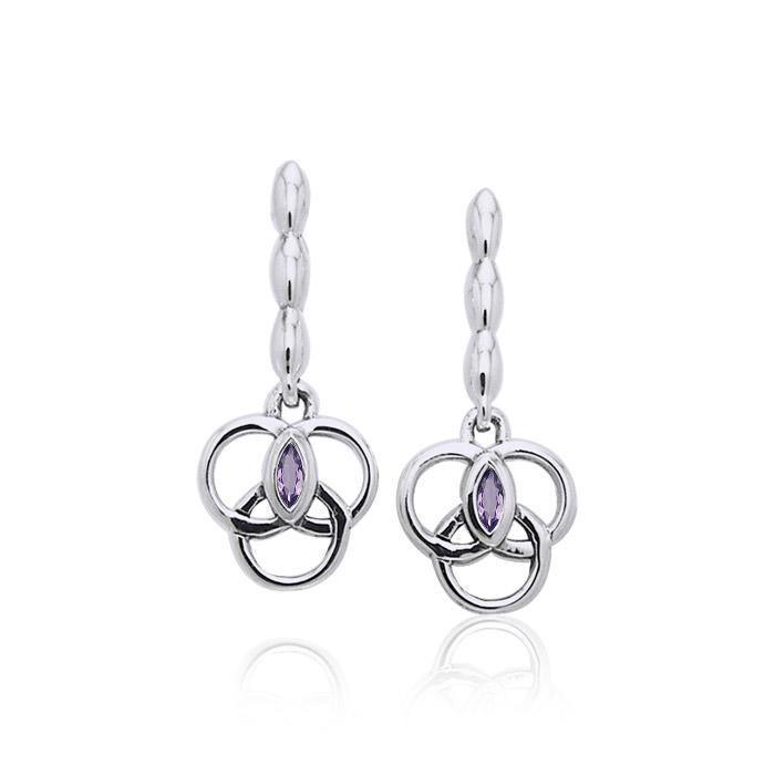 Citta Silver Post Earrings with Marquise Gemstone TER1014 - Wholesale Jewelry