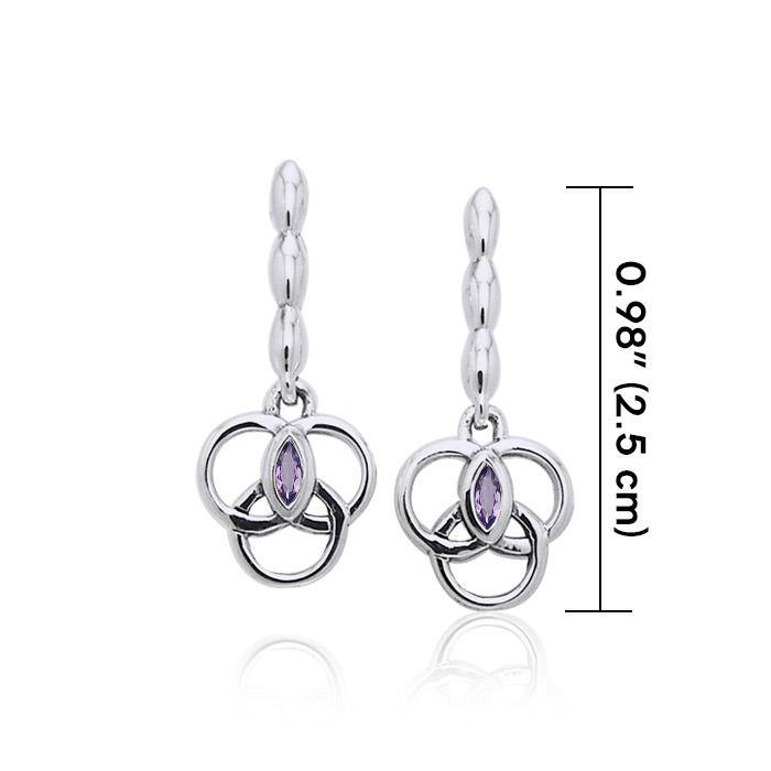 Citta Silver Post Earrings with Marquise Gemstone TER1014 - Wholesale Jewelry