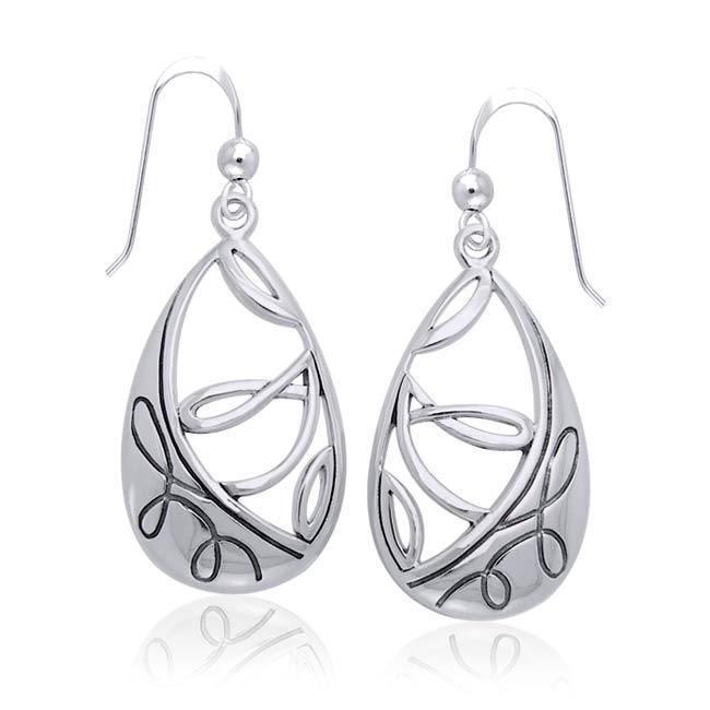 Organic Springtime Silver Earrings TER1169 Earrings