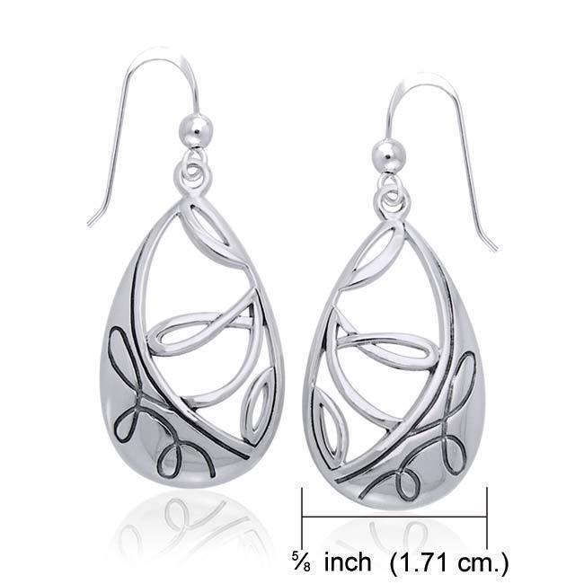 Organic Springtime Silver Earrings TER1169 Earrings