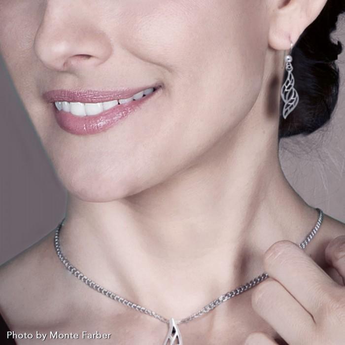 Spring Leaf Silver Earrings TER1174