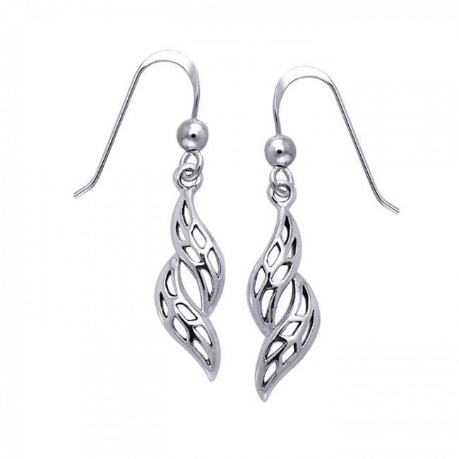 Spring Leaf Silver Earrings TER1174