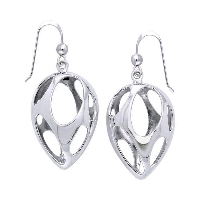 Bold Filigree Silver Earring TER1222 Earrings