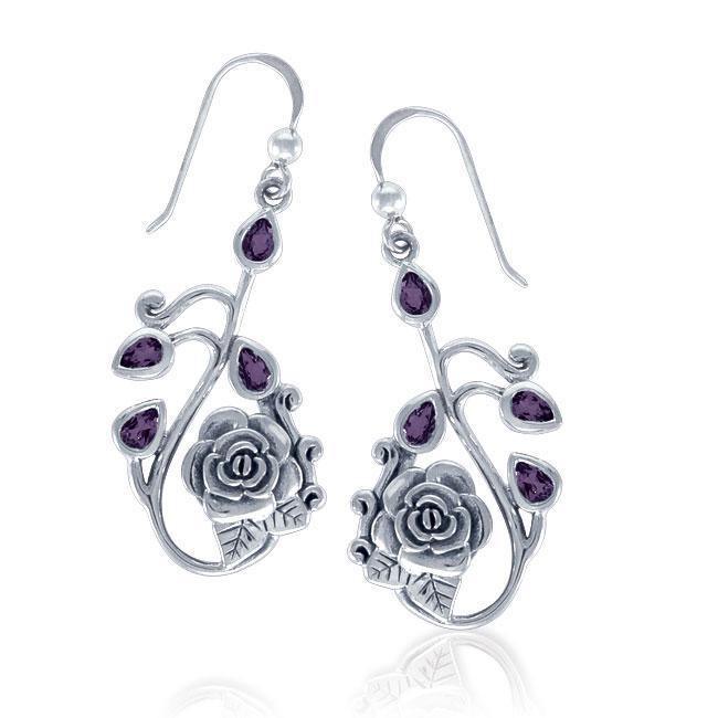 Rose Flowers of Delight Silver Earrings TER1236 Earrings