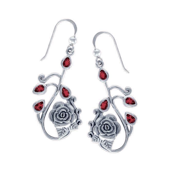 Rose Flowers of Delight Silver Earrings TER1236 Earrings
